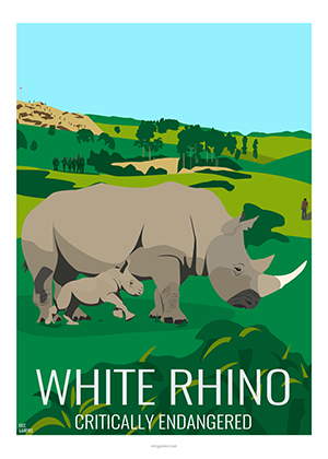 Eric Garence artiste Niçois rhino espece en danger wild greenpeace
